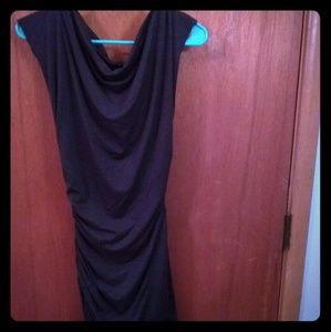 runched w/ cowl neck dress